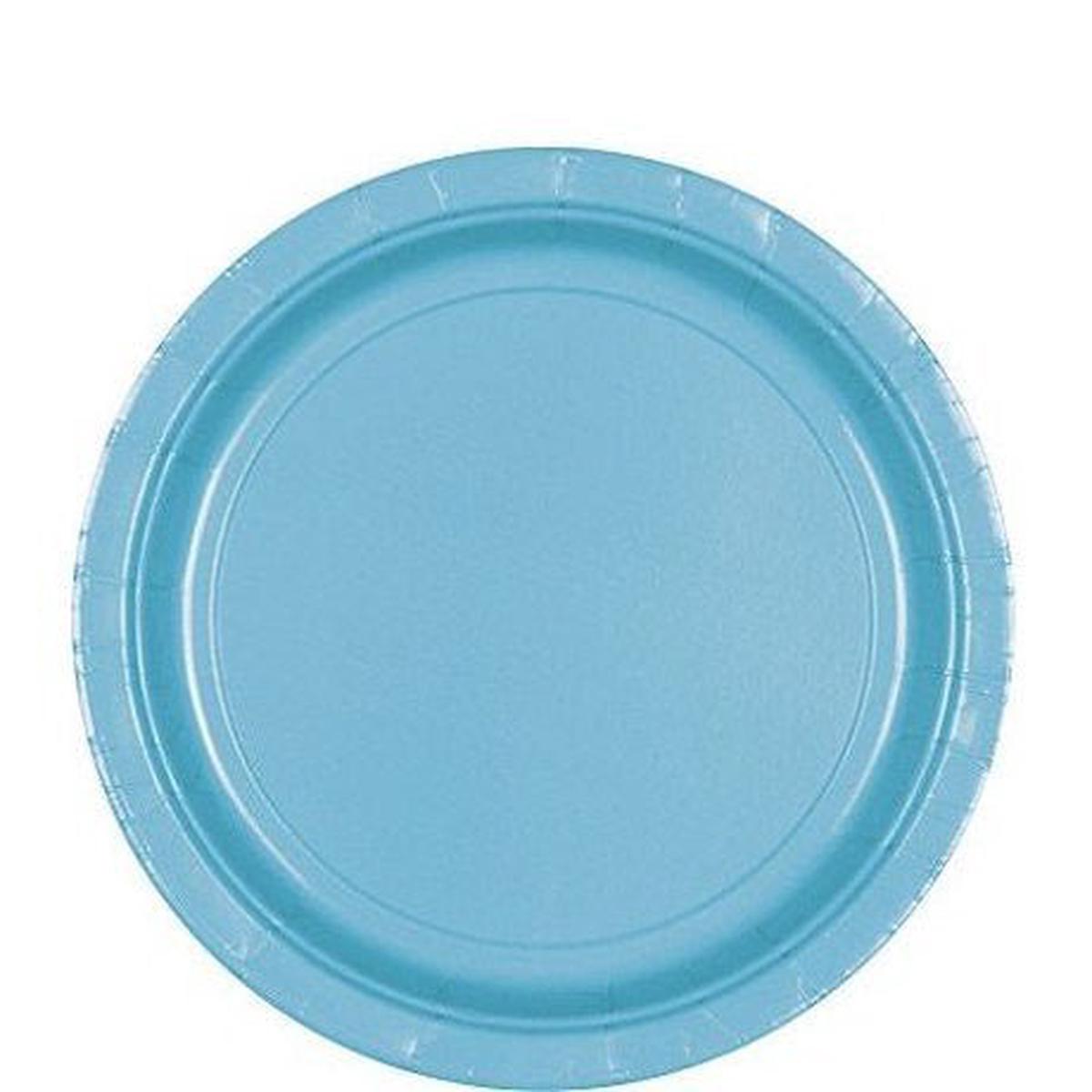Caribbean Blue Lunch Paper Plates 8.5″ | 20ct