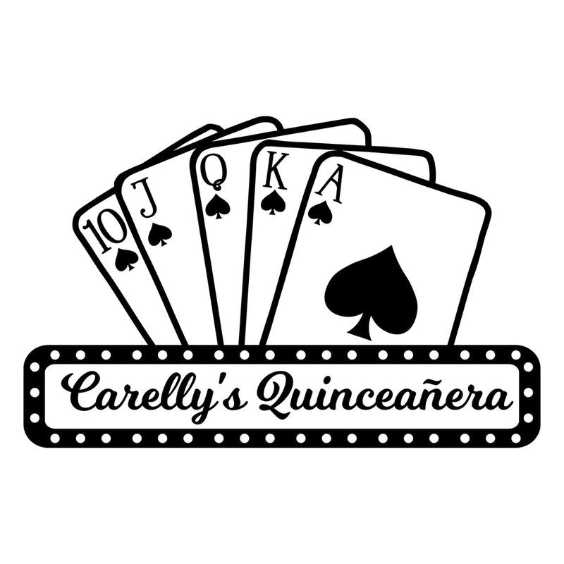 Casino Birthday Quinceaera Decorations