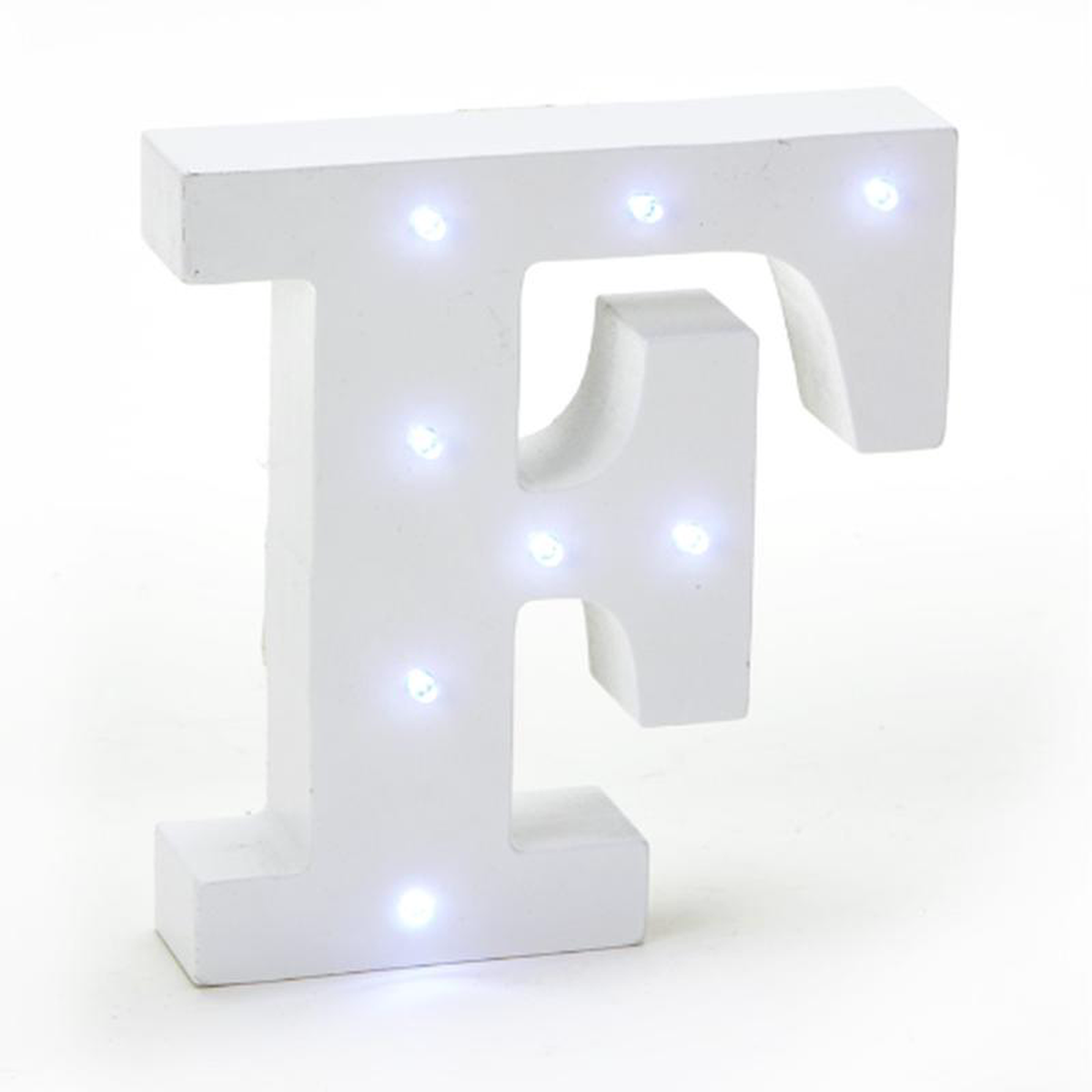 F 8211 LED Letra Madera Blanca