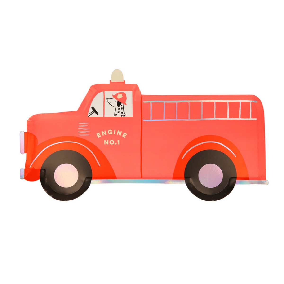 Fire Truck Plates (8pk)