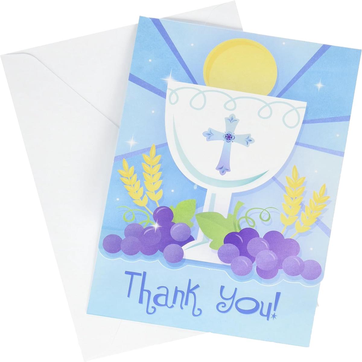 First Communion Invitation & Thank You Card 20ct – Amscan