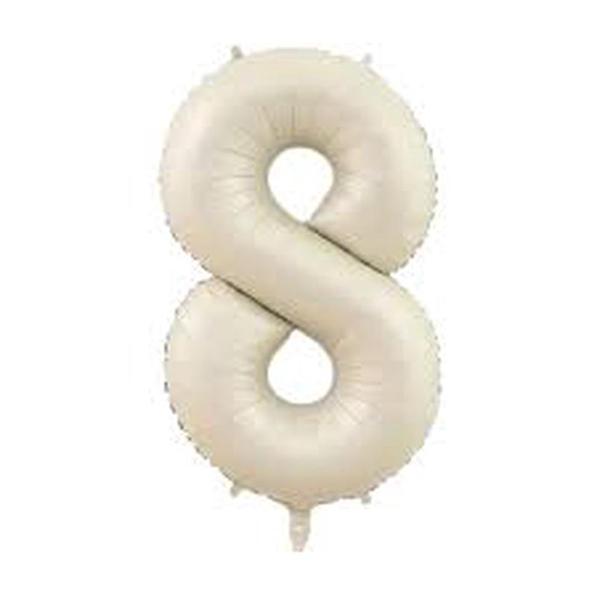 Foil Balloon Number 8 Cream 428221