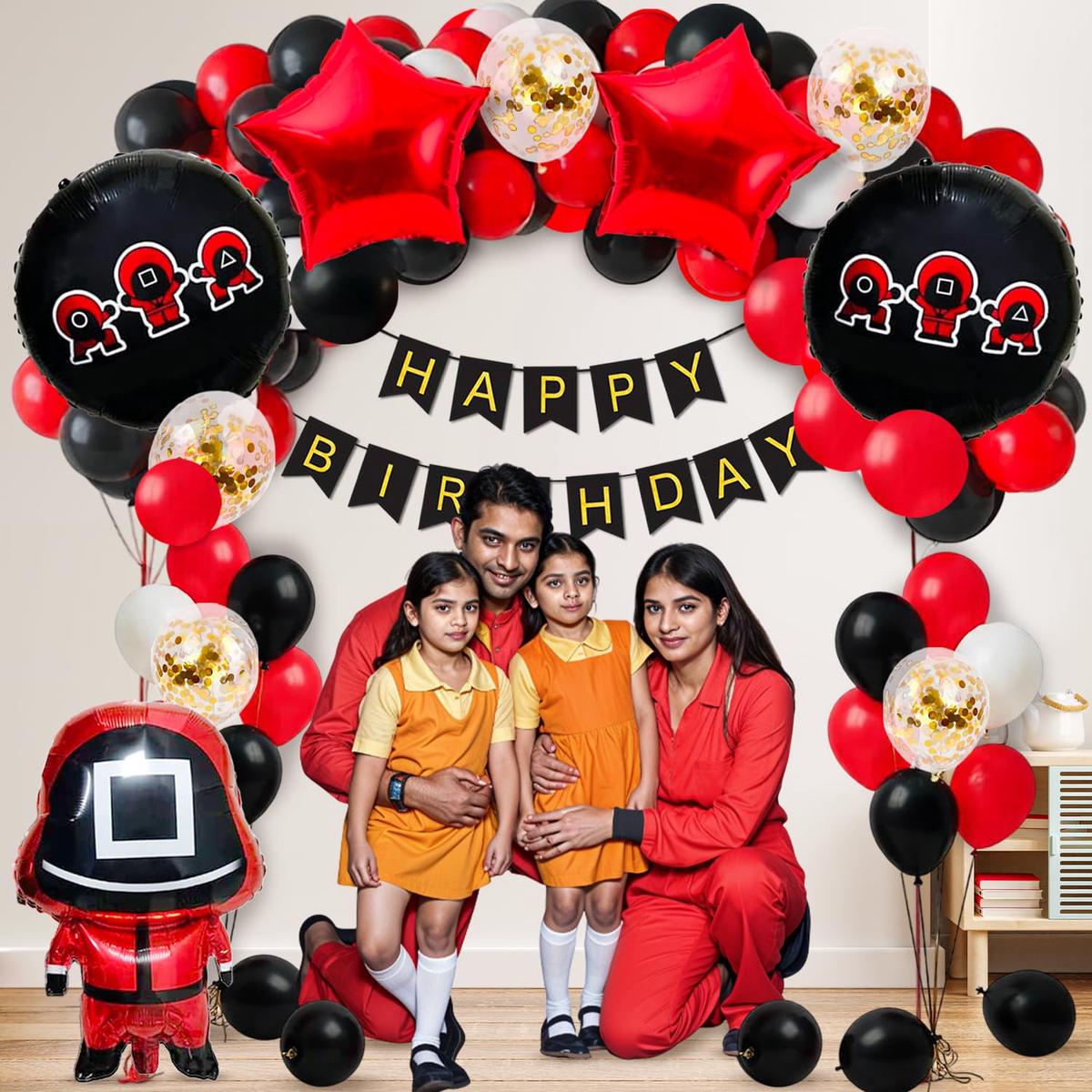 Game Theme Birthday Decoration Kit 84 Pcs (Foil, Latex)
