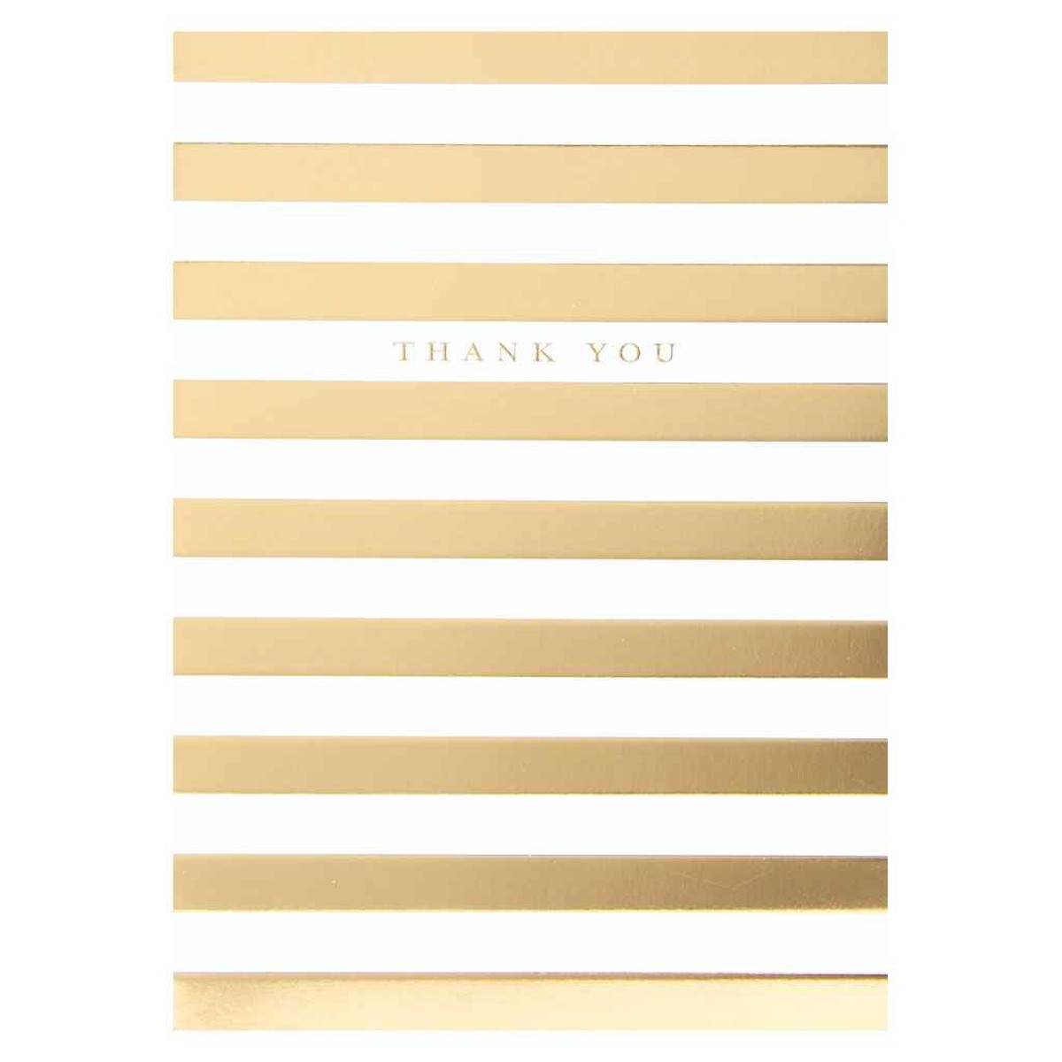 Gold Foil Stripes Greeting Card