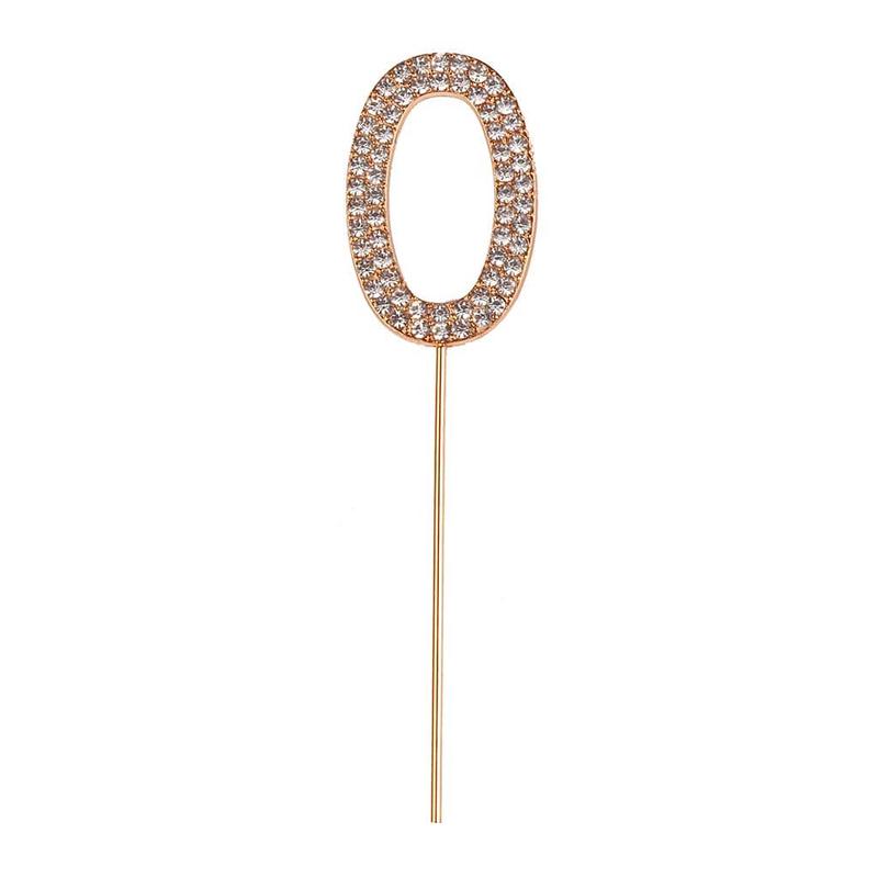 GP: Rhinestone Number Cake Toppers – 0