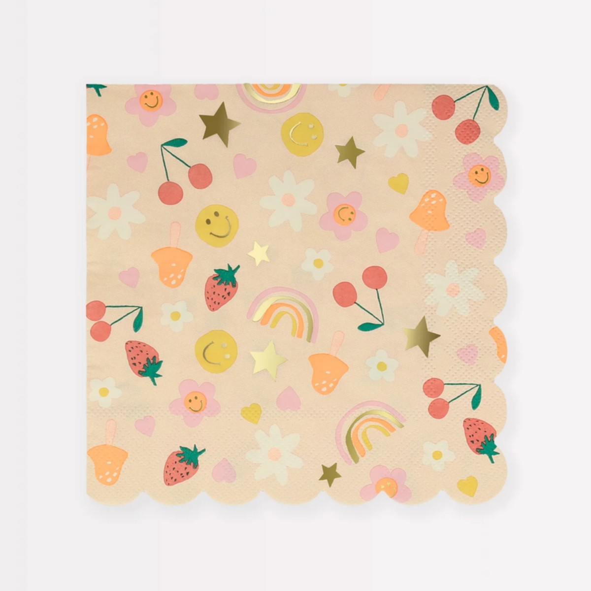 Happy Face Icons Large Napkins (16pk)