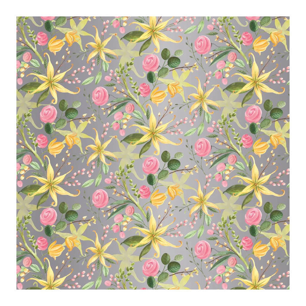 Meadow Lilies Gift Wrap Roll 5ft