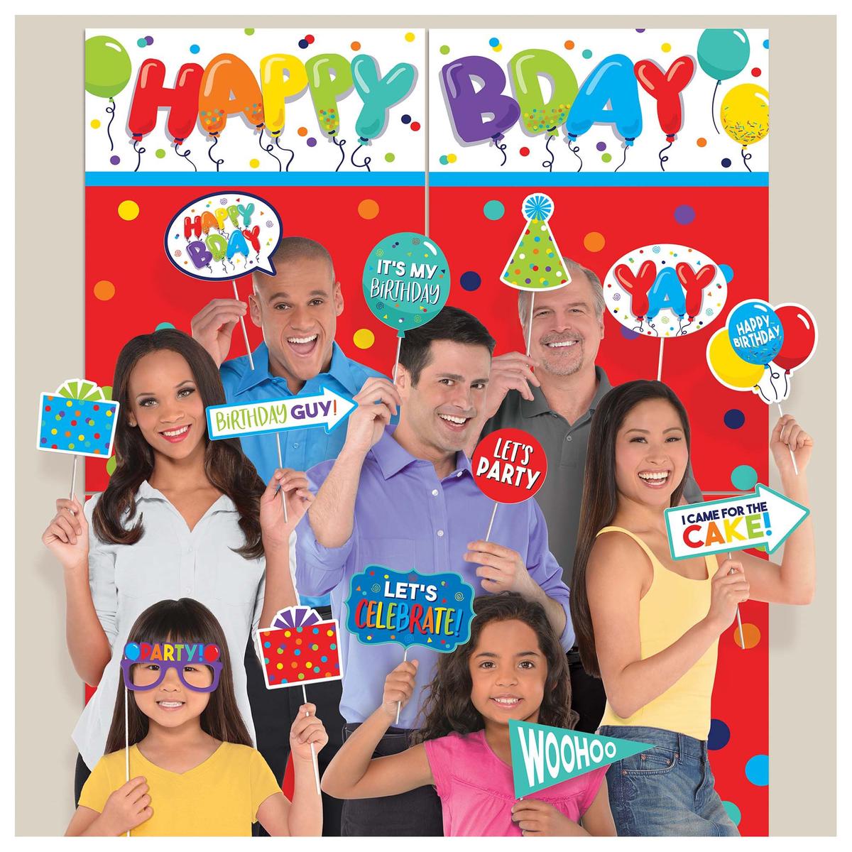 Scene Setter – Happy Birthday Balloons – Amscan