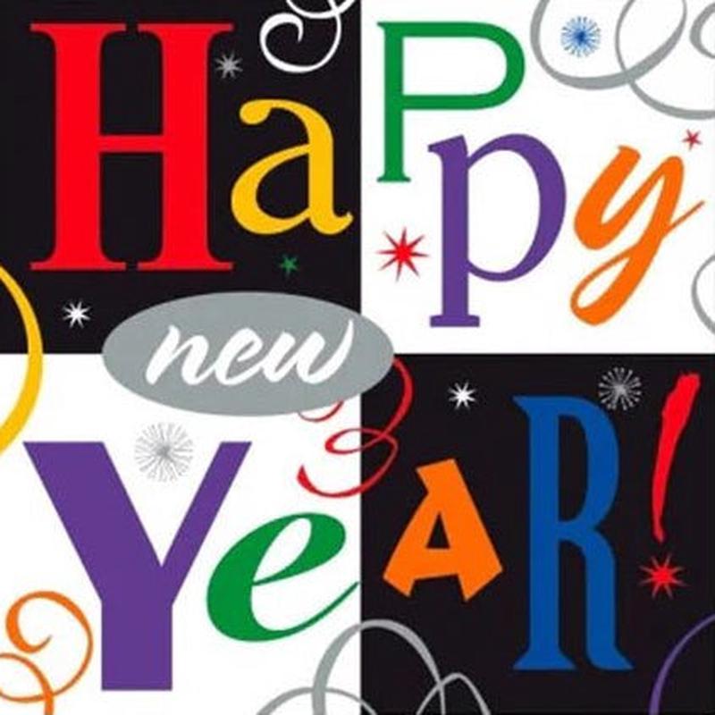 5″ Napkins – New Year (16ct) – Amscan