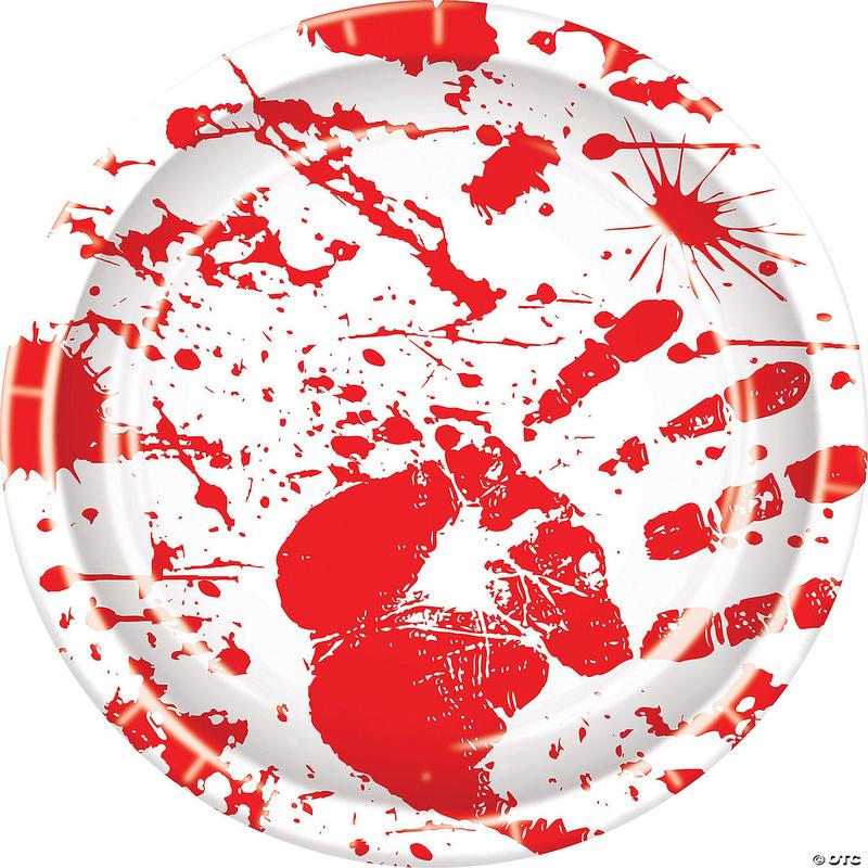 Bloody Handprint Plates |