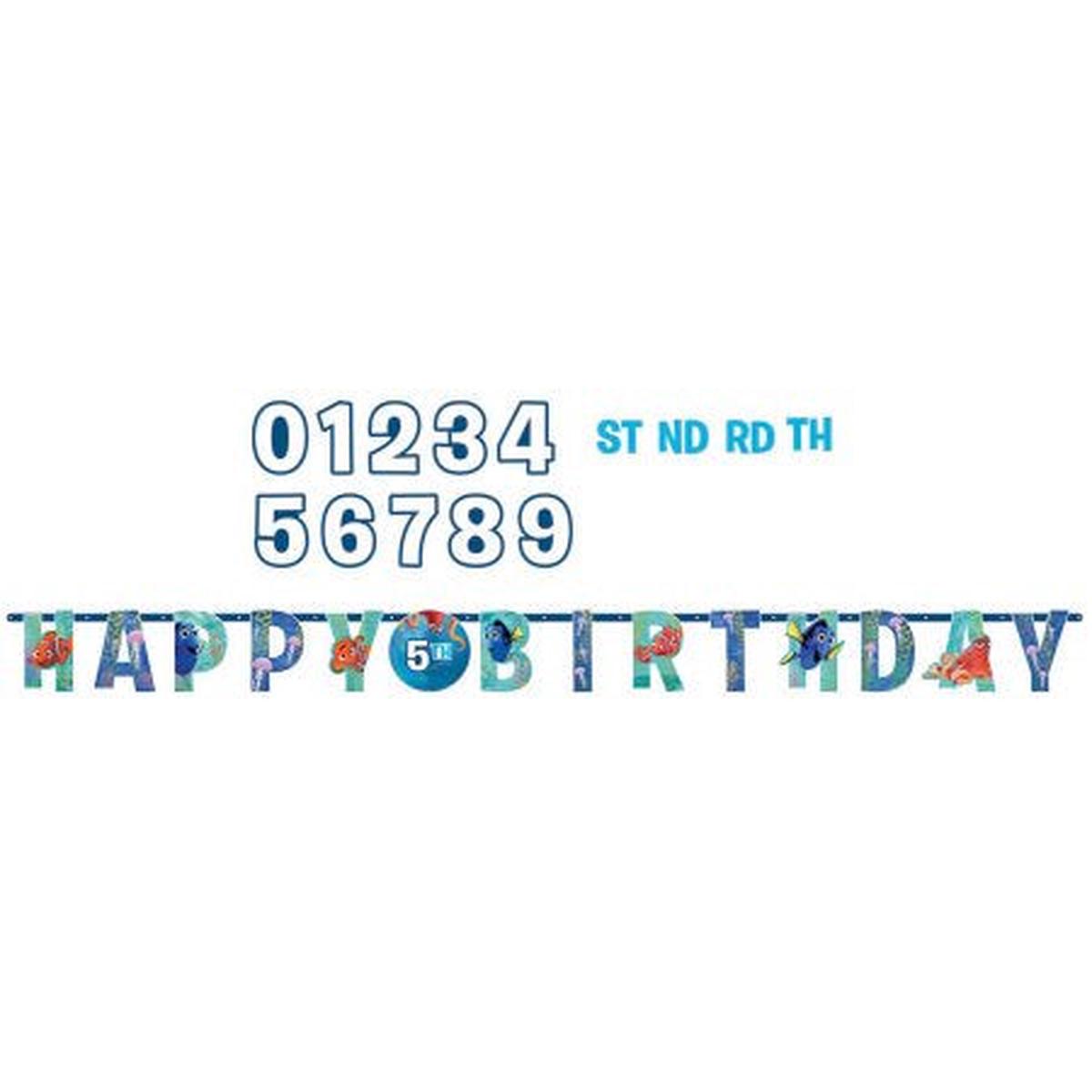 Finding Dory Happy Birthday Banner