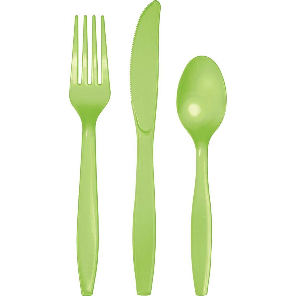 Fresh Lime Cutlery Assortment | 24ct