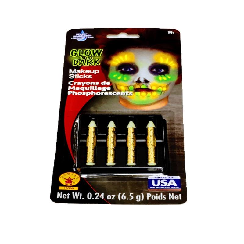 Glow In The Dark Makeup Sticks | 4pcs