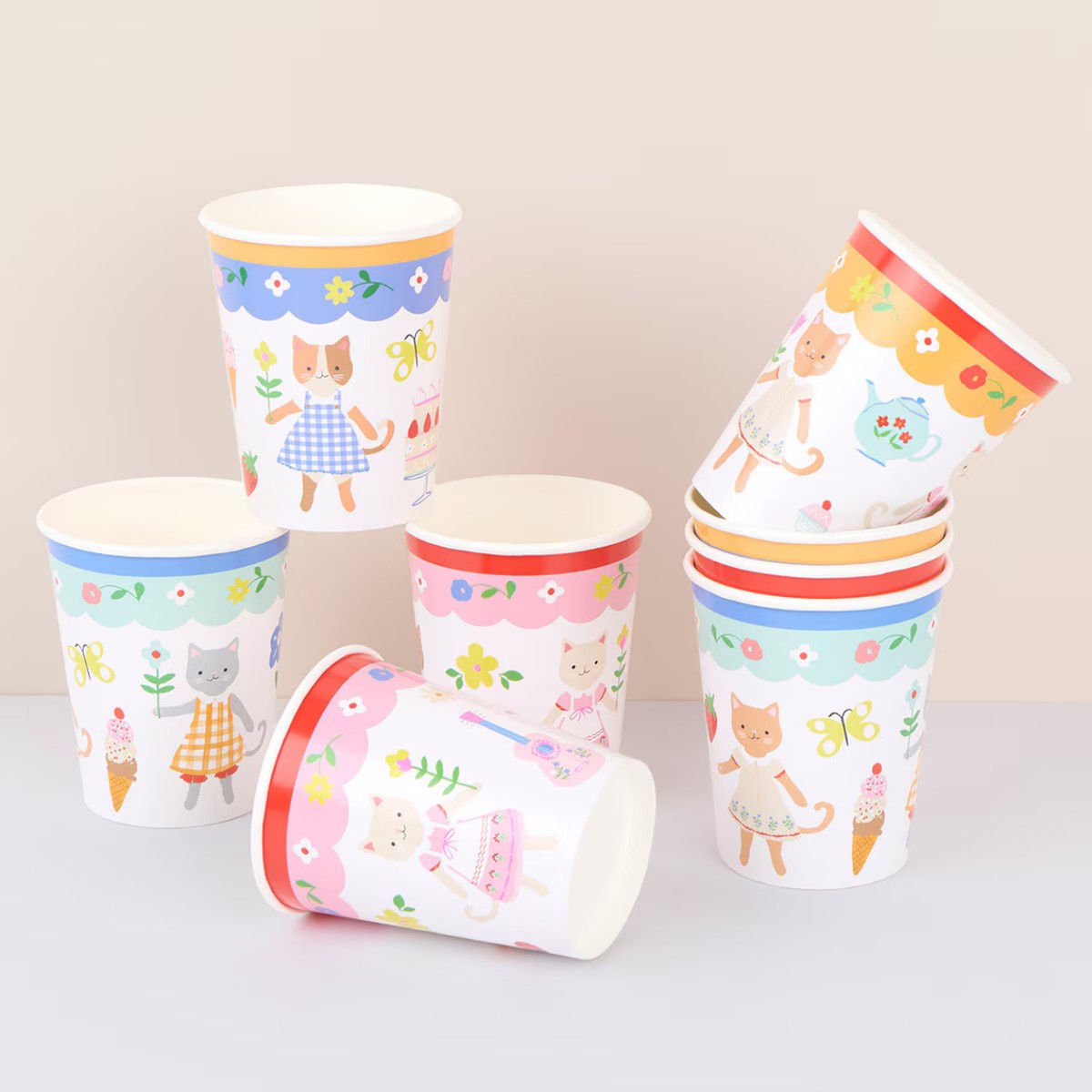 Kitten Club Cups (x8)