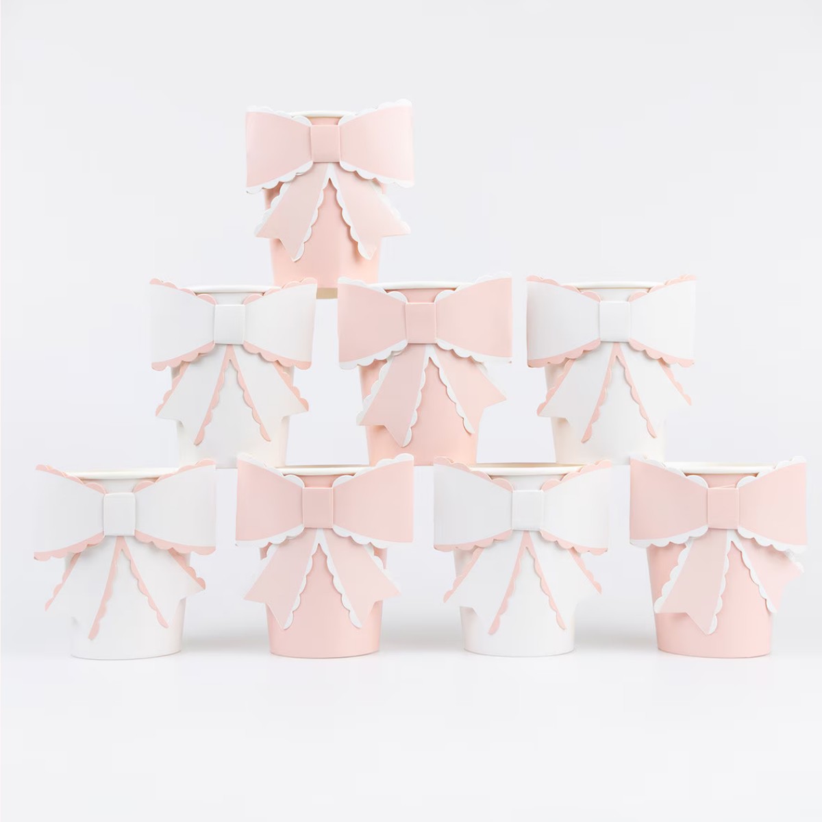 Scalloped Bow Cups (x8)