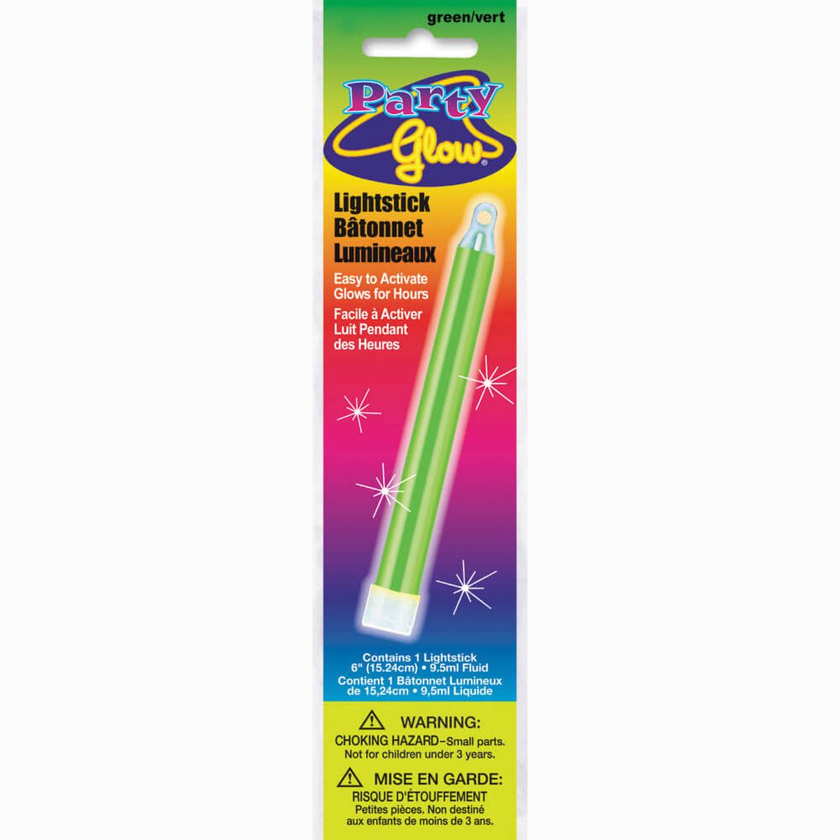 1 Glow Lightstick 6in Green