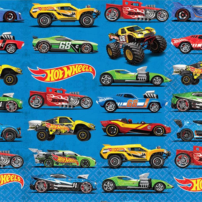 5″ Beverage Napkins – Hot Wheels Wild Racer (16ct) – Amscan