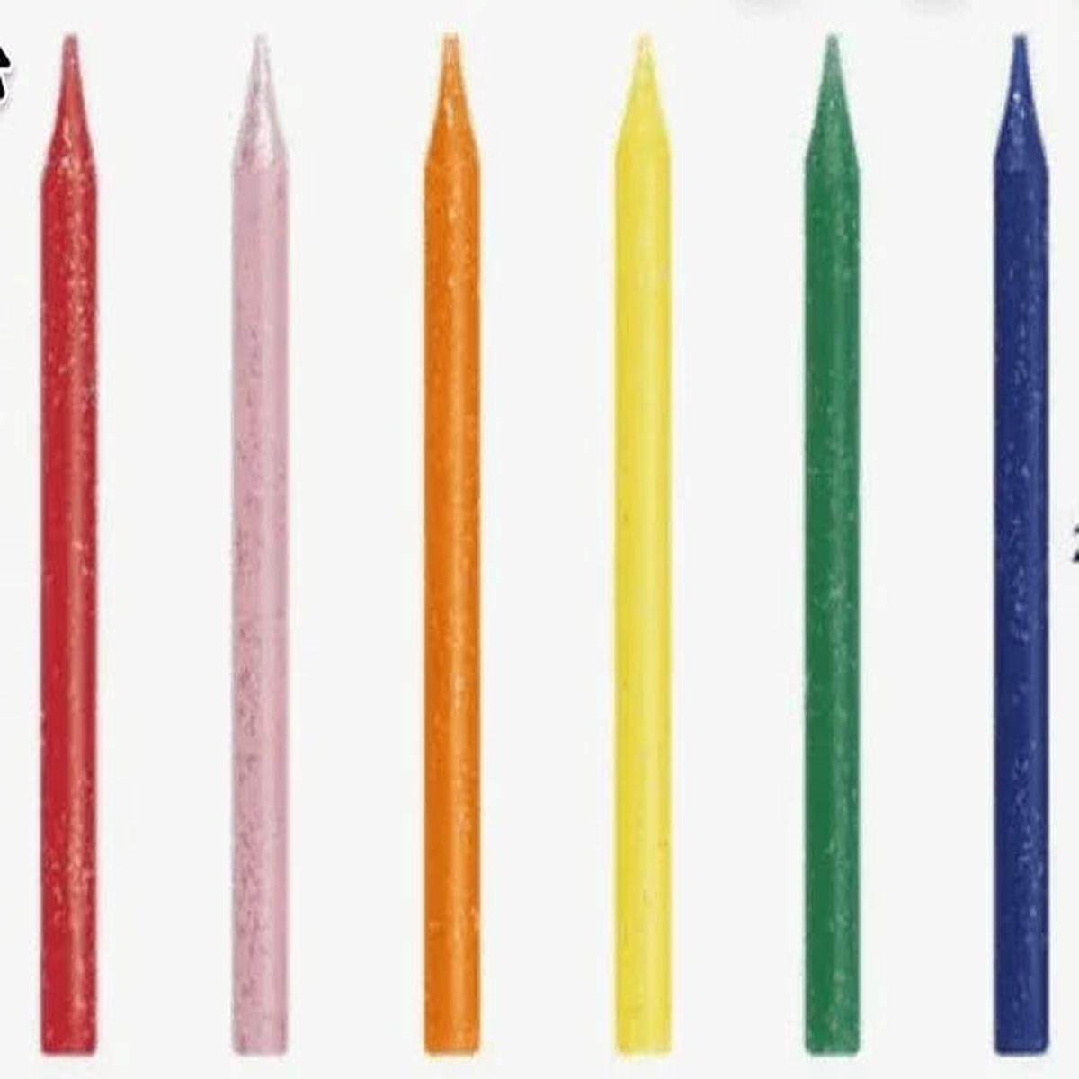 Bright Glitter Birthday Candles | 20ct
