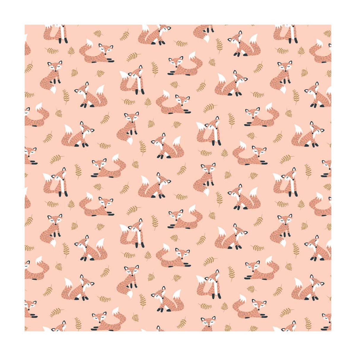 Fox Love Gift Wrap Roll 5ft