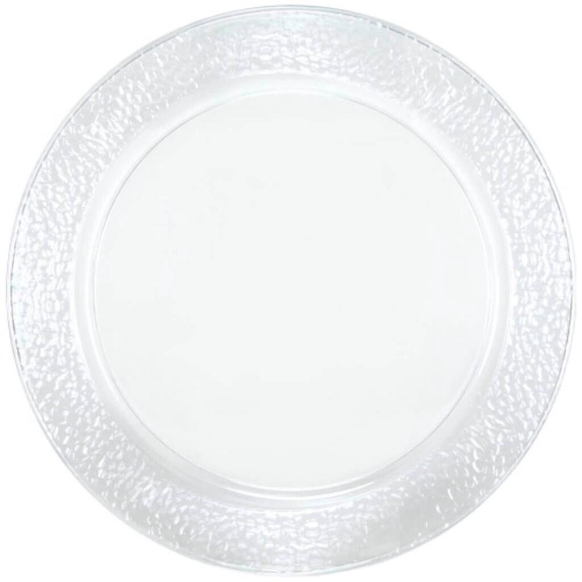 Lillian Round Clear Tray 135in 2Pk