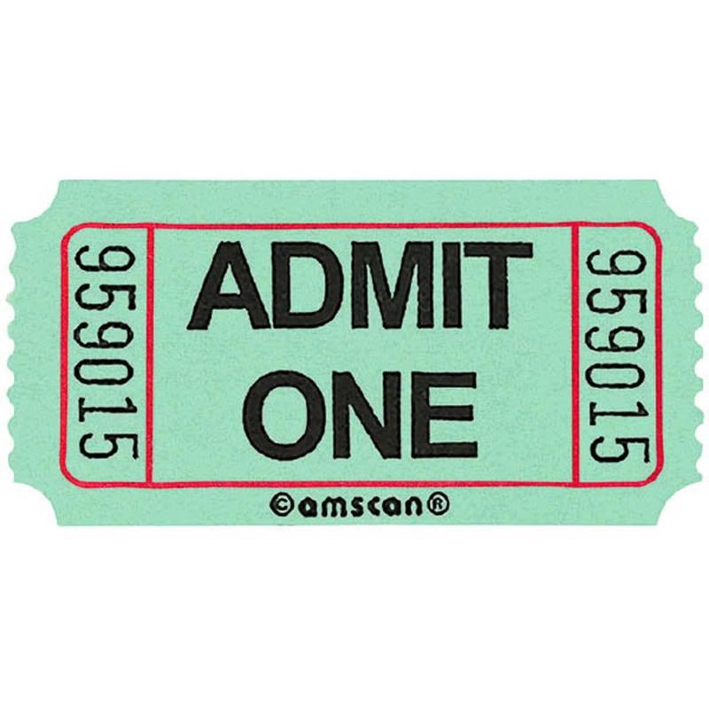 Single Ticket Roll 2000/pkg – Green