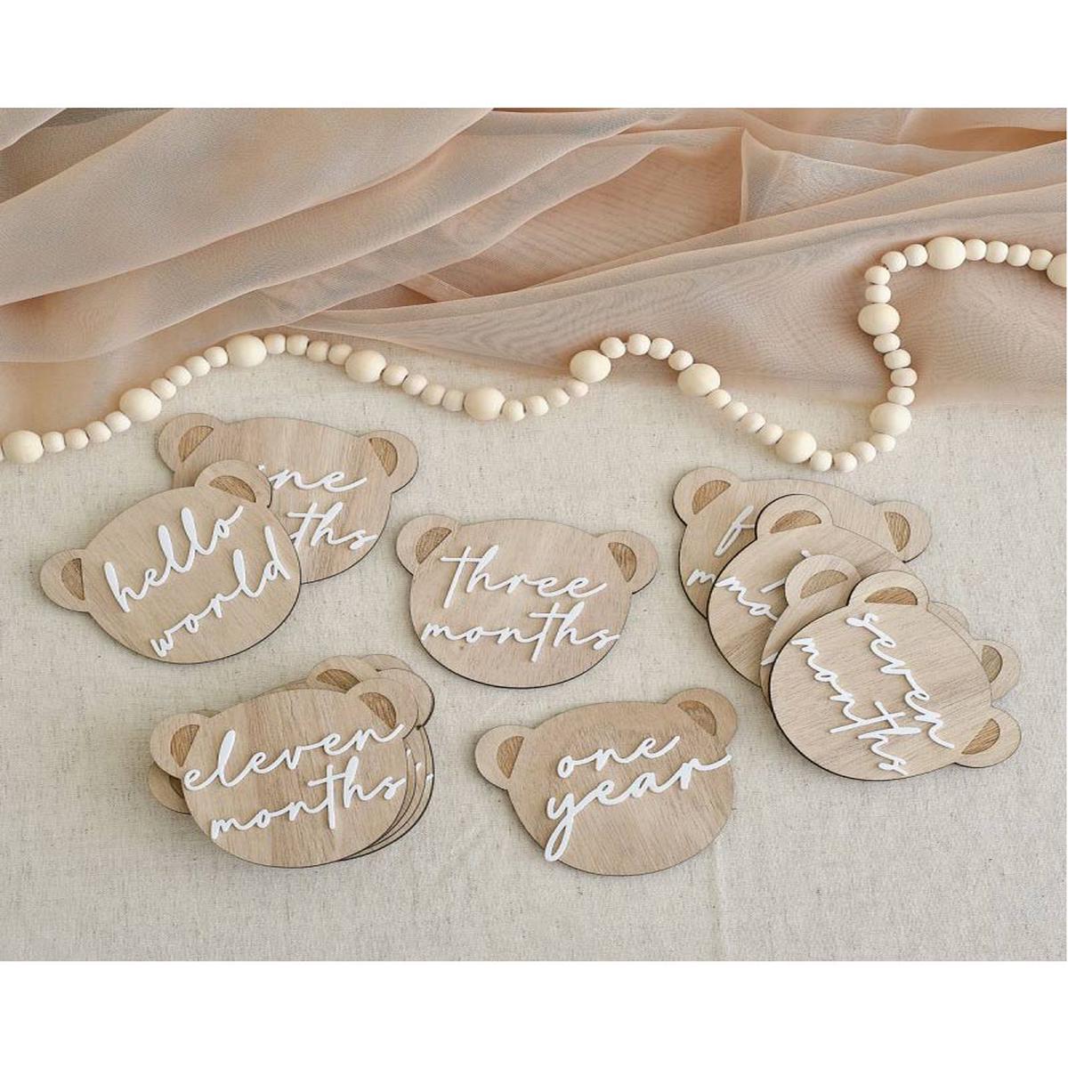 Teddy Bear Baby Milestone Signs Pack of 13