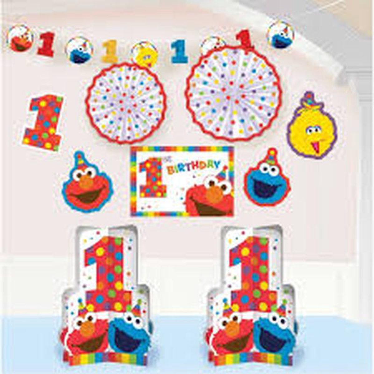 Elmo One Room Kit Decoration (x10u)