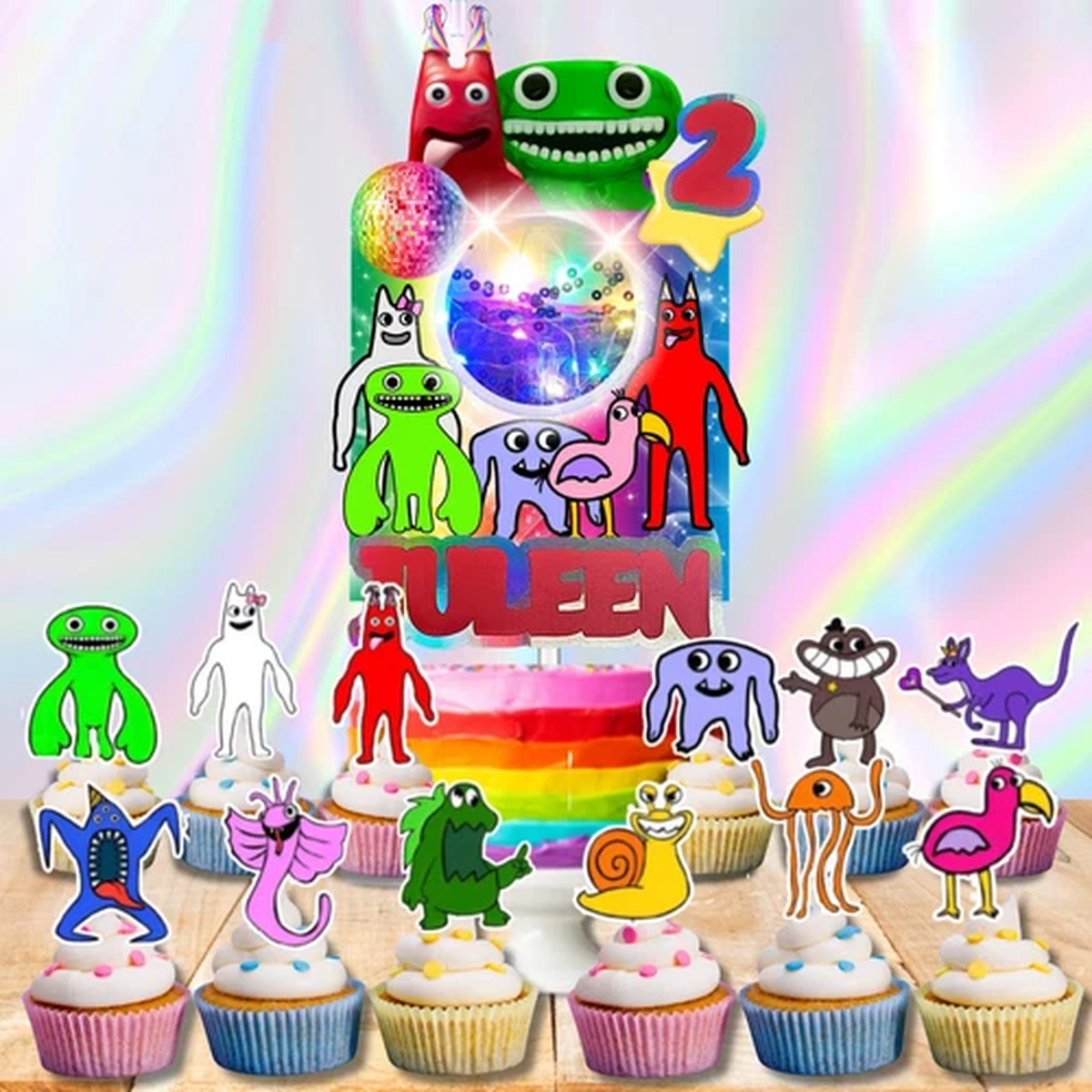 garten banban Party Supplies happy birthday decoration cupcake topper theme idea