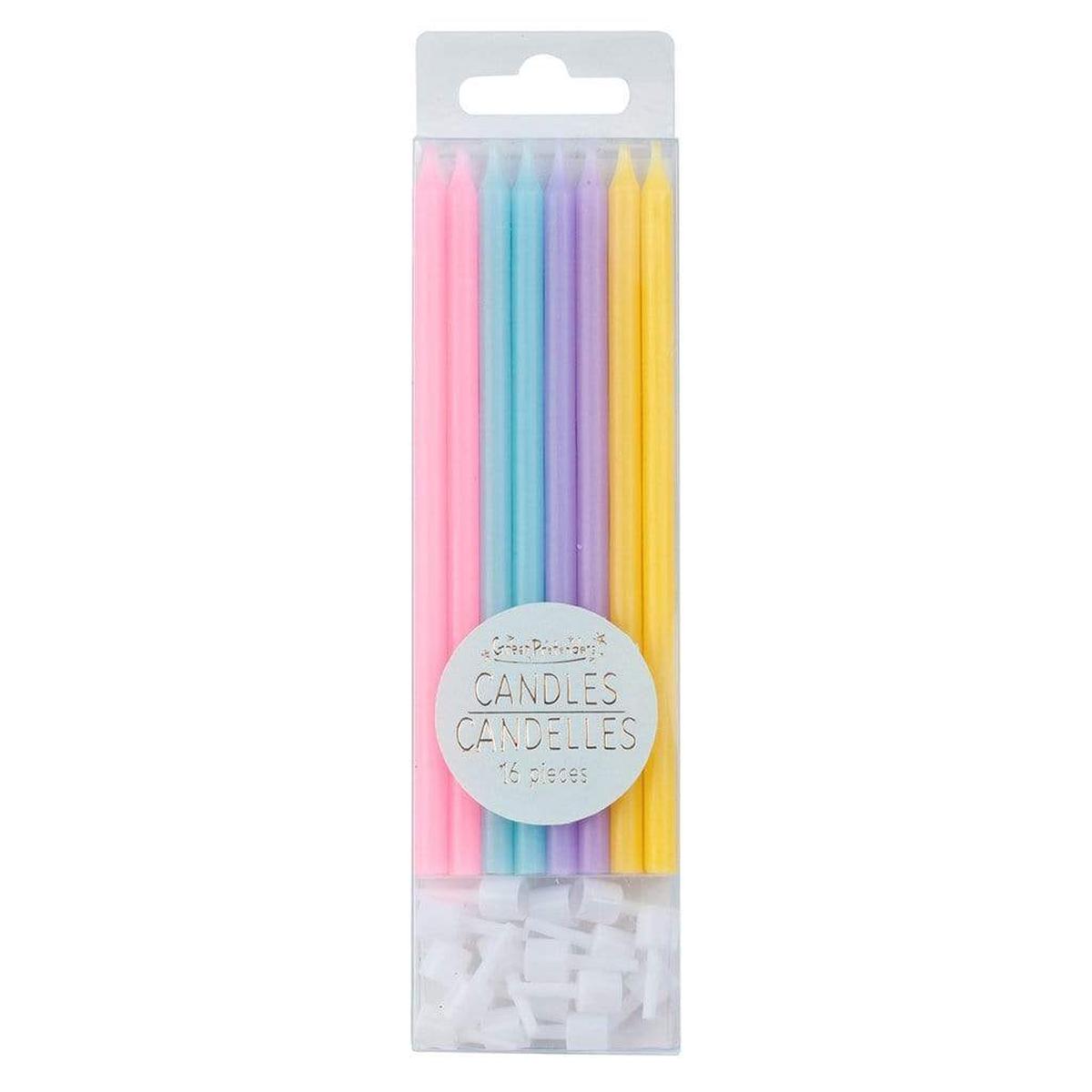 GP: Tall Birthday Candles – Rainbow