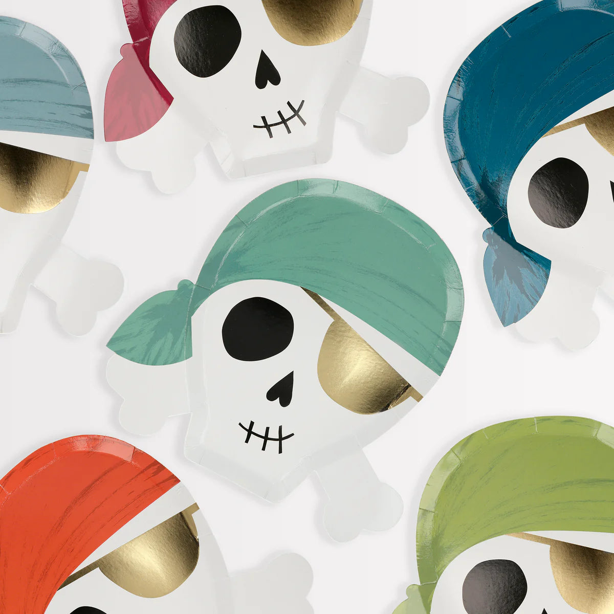 MERI MERI – Skull Pirate Paper Plates – Pack of 8