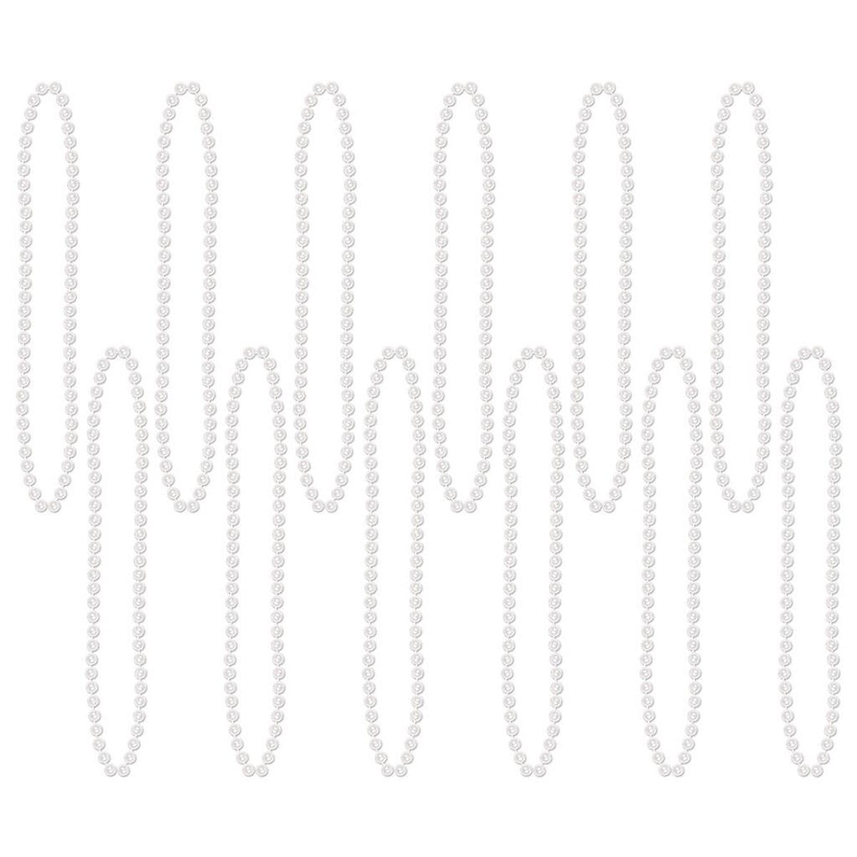 Party Beads Small Round White