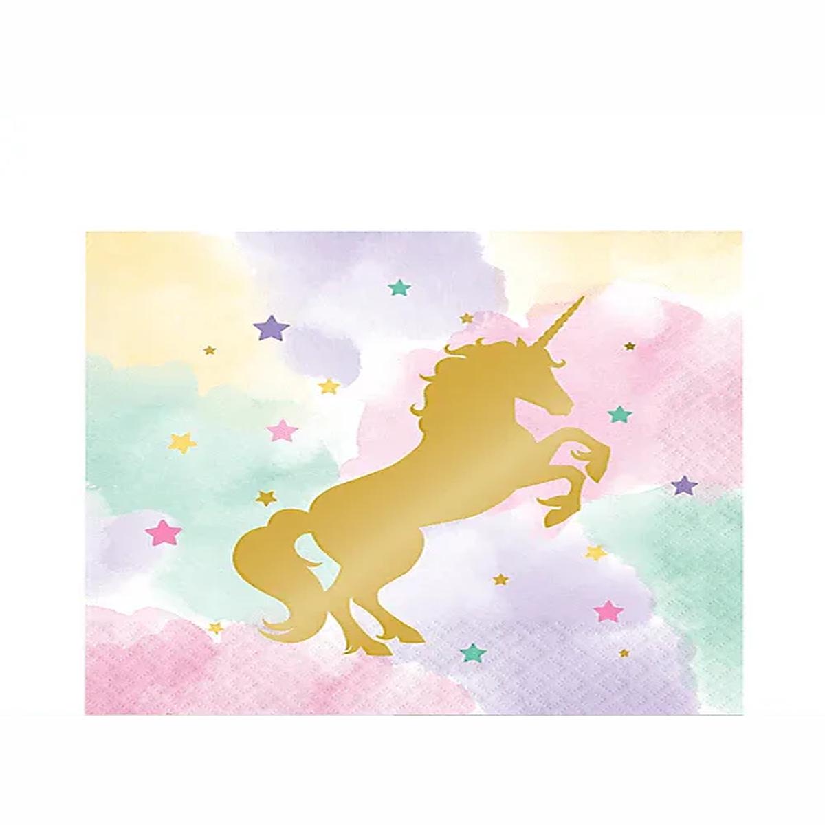 Sparkle Unicorn Lunch Napkins | 16ct
