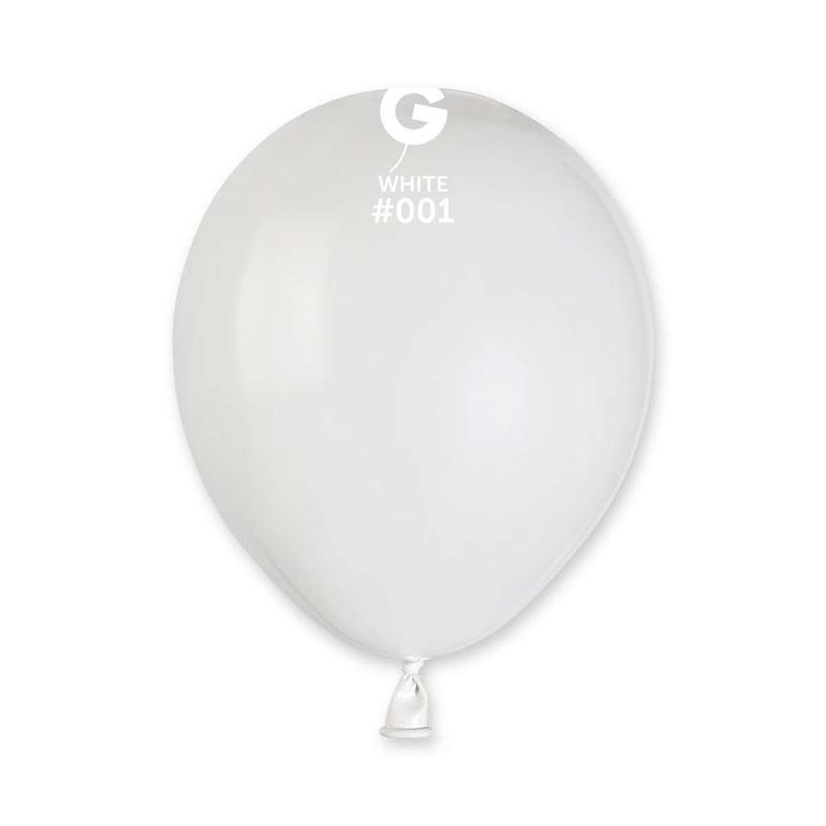 58243 Gemar Latex Balloons (Bag of 100) Standard White