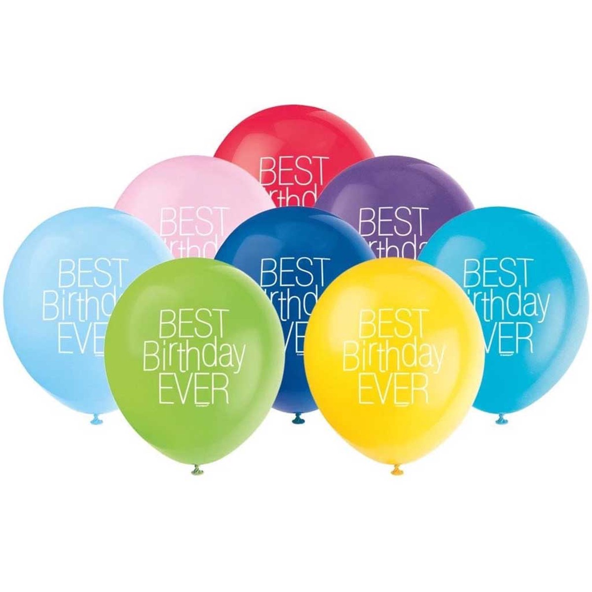 Best Birthday Ever Latex Balloons 12in 8ct