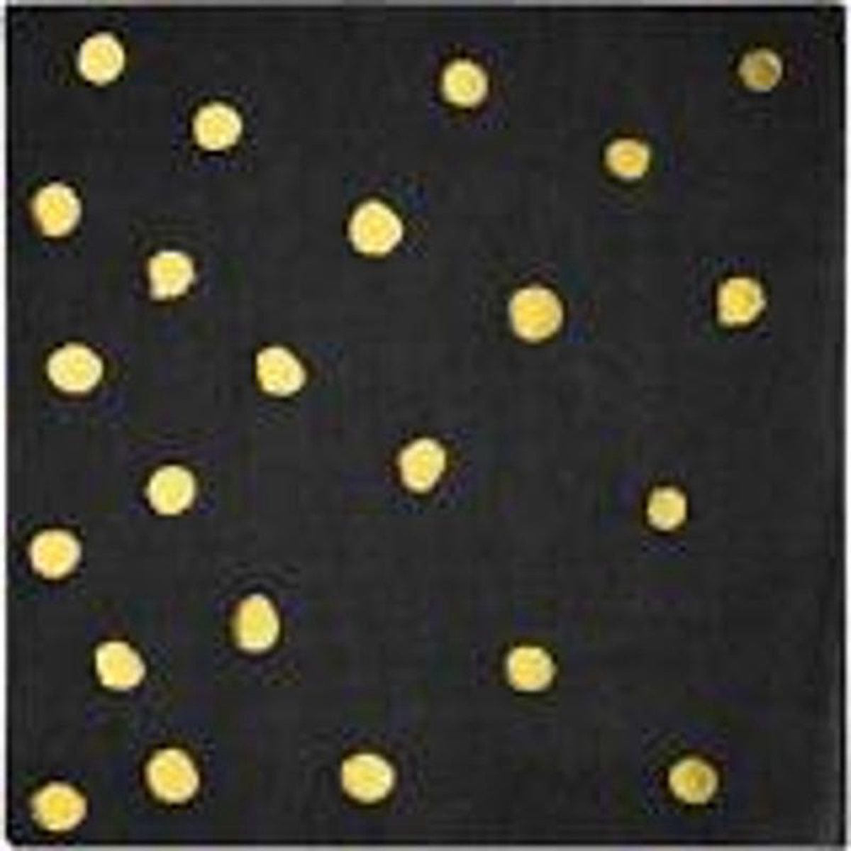 BLACK VELVET FOIL STAMP Napkins 16pcs