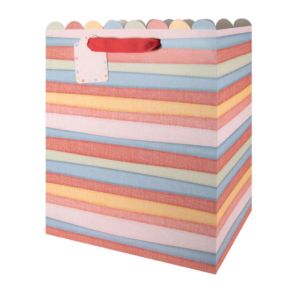 Crepe Stripes Large Gift Bag