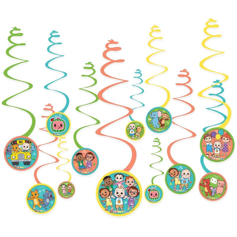 Cocomelon Swirl Decorations – Amscan