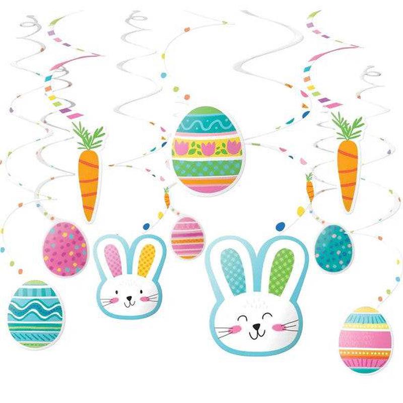 Easter Swirly Decorations 30ct – Amscan