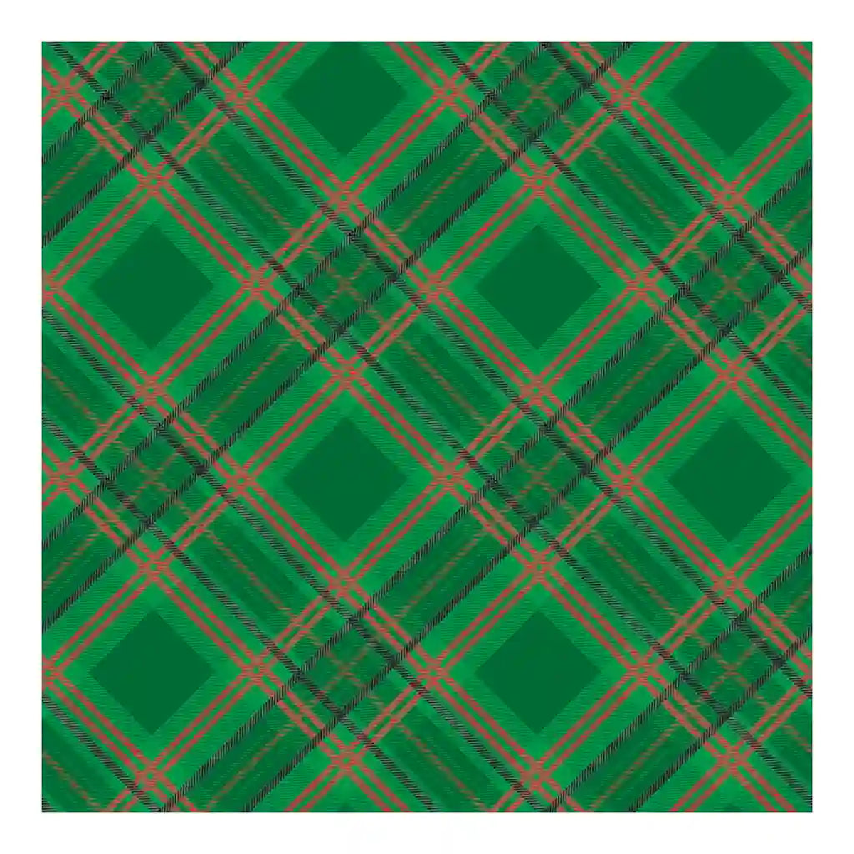 Diagonal Plaid Jumbo Roll Wrap, 10ft