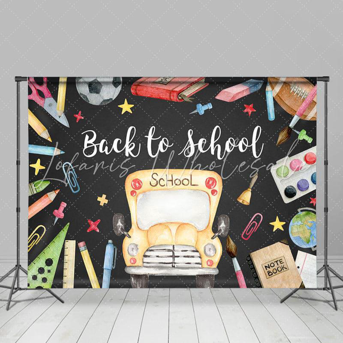 Backdrop School Bus Classroom