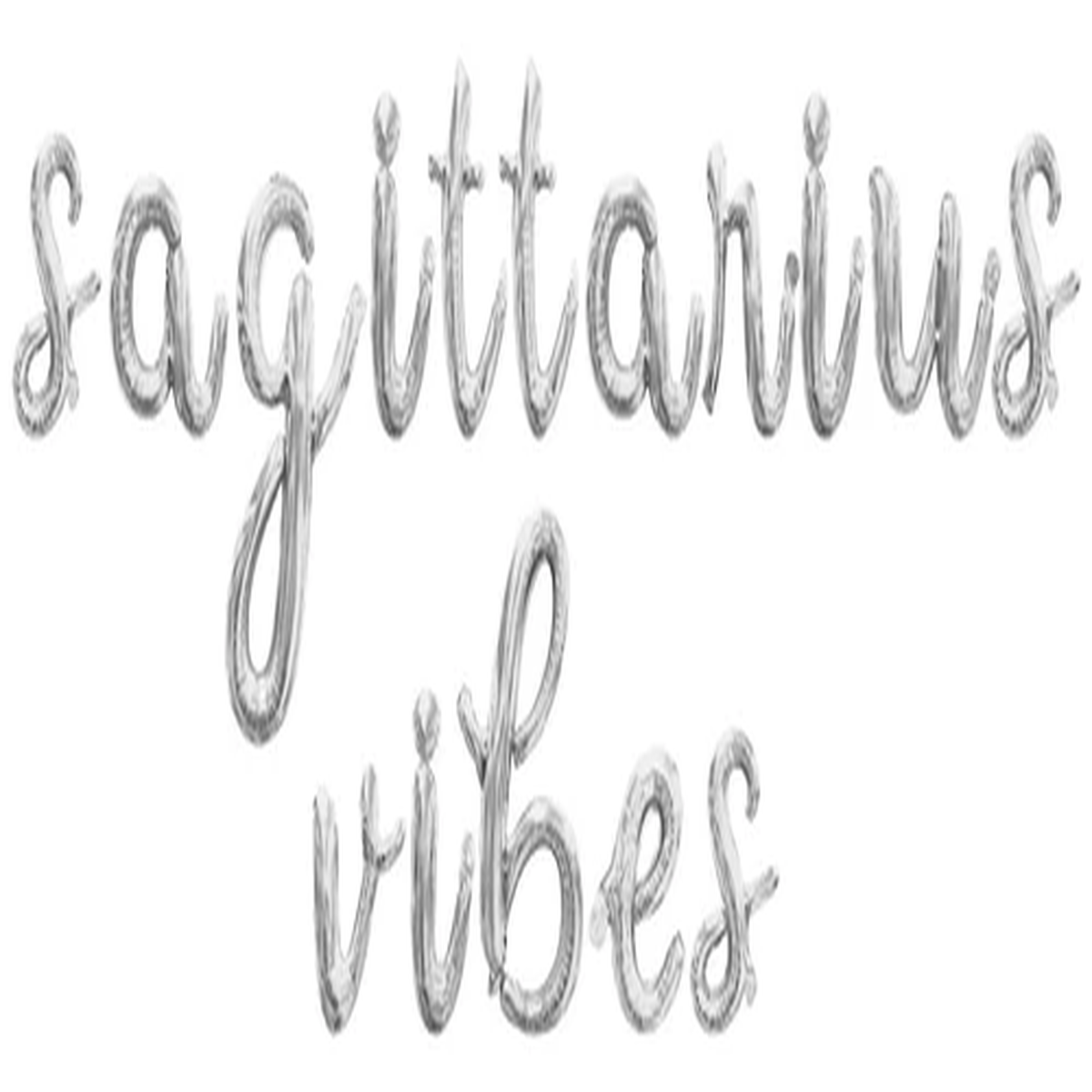 SAGITTARIUS VIBES Cursive Letter Balloon Banner – DIY Birthday Party Decoration