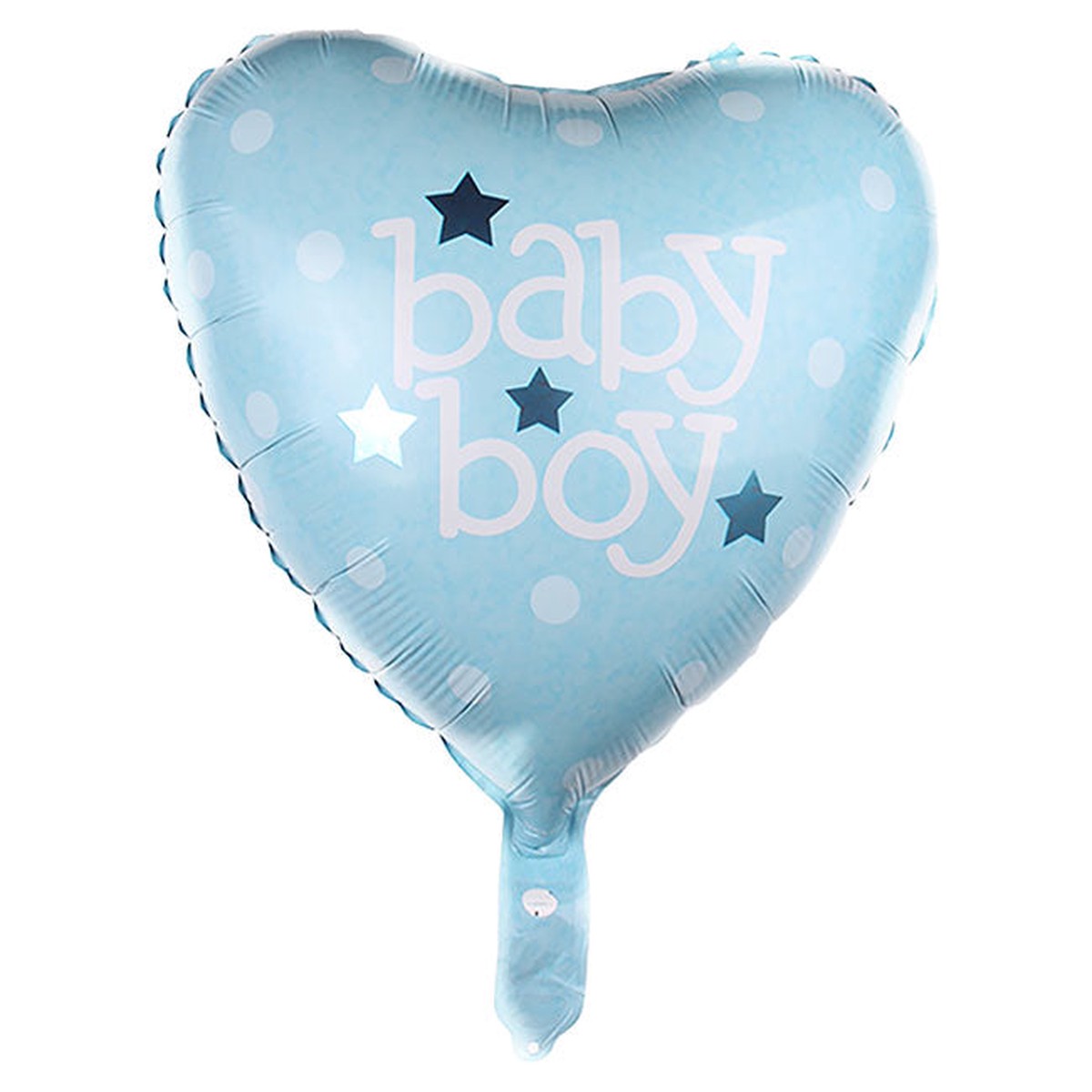 Foil Balloon 18″ Baby Boy Heart Soft Blue (45cmD)
