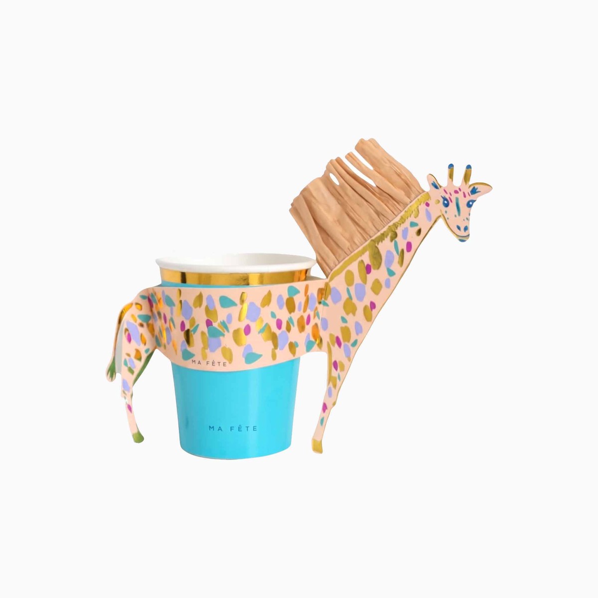 Ma Fete Safari Cups & Sleeves – Set of 8