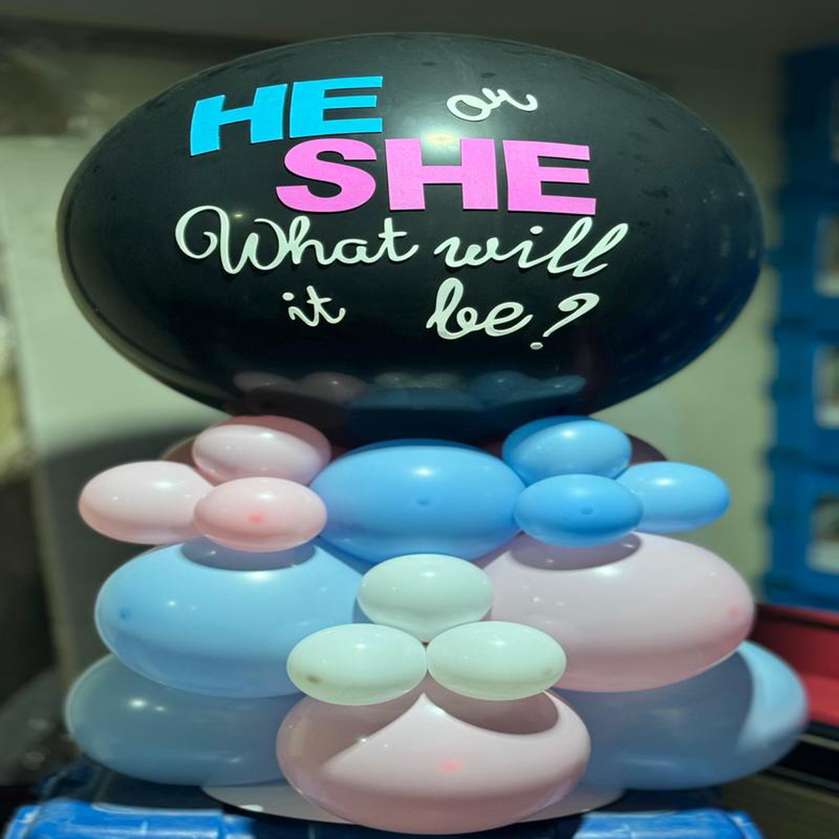 Gender Reveal Pop Balloon Stand