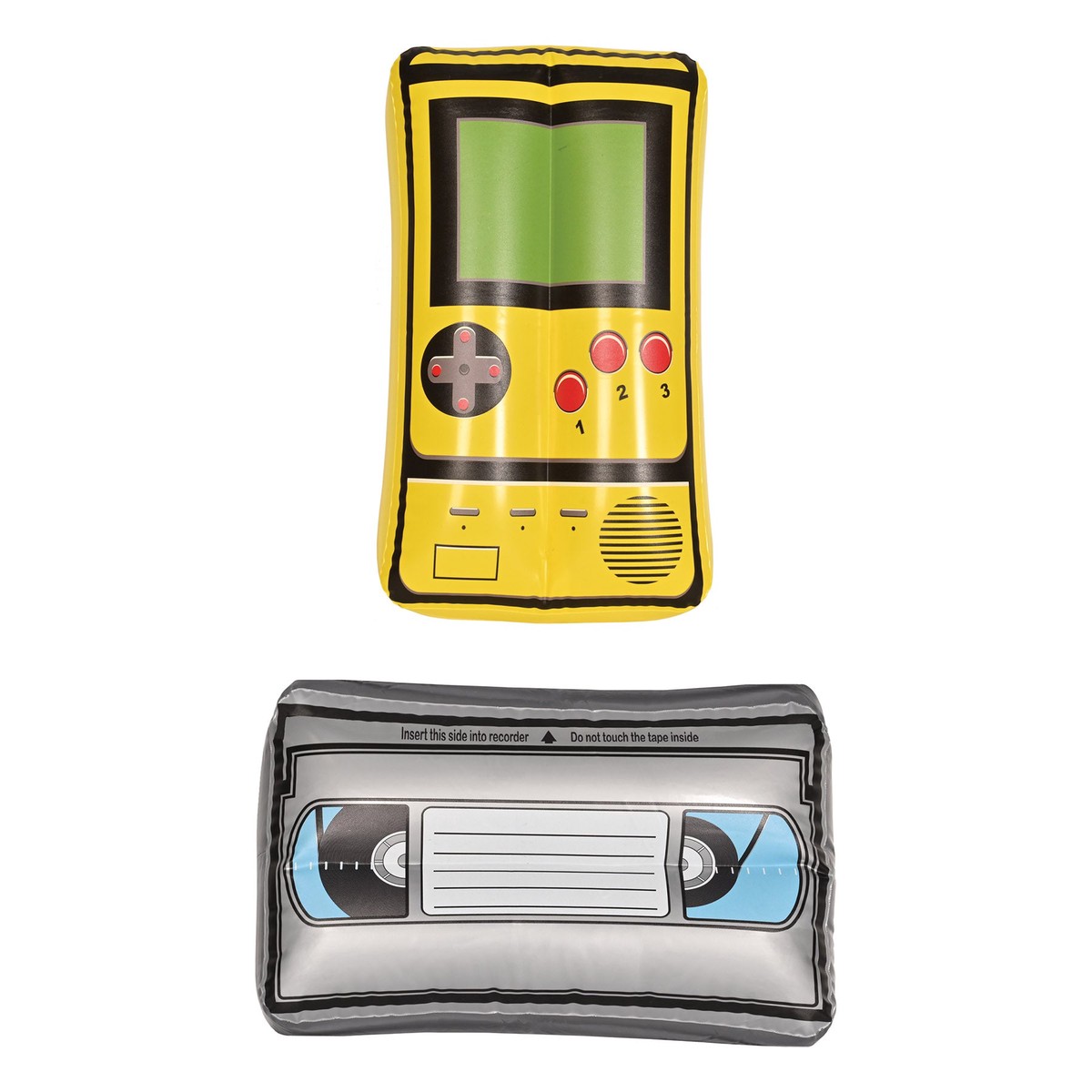 Inflatable VHS Tape & Handheld Game Set | 2ct