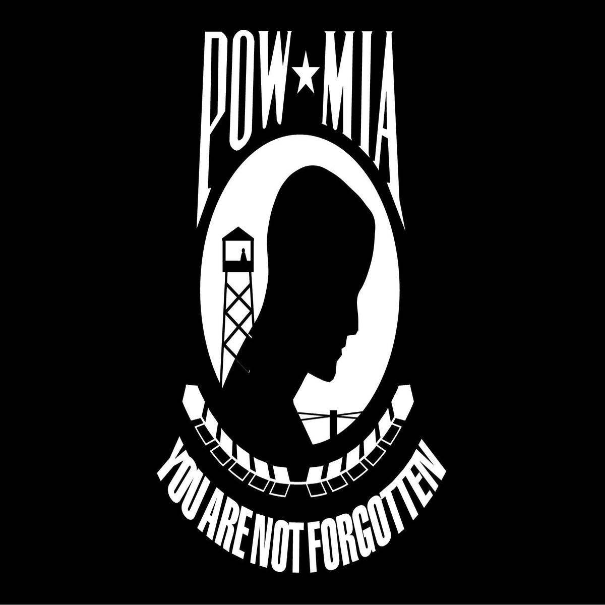 POW/MIA mini flag, 4″ x 6″ |1 ct