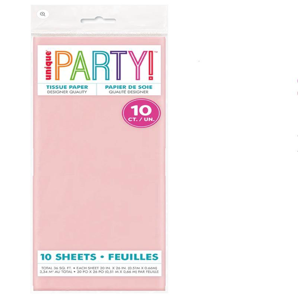 Tissue Paper 10ct Pink