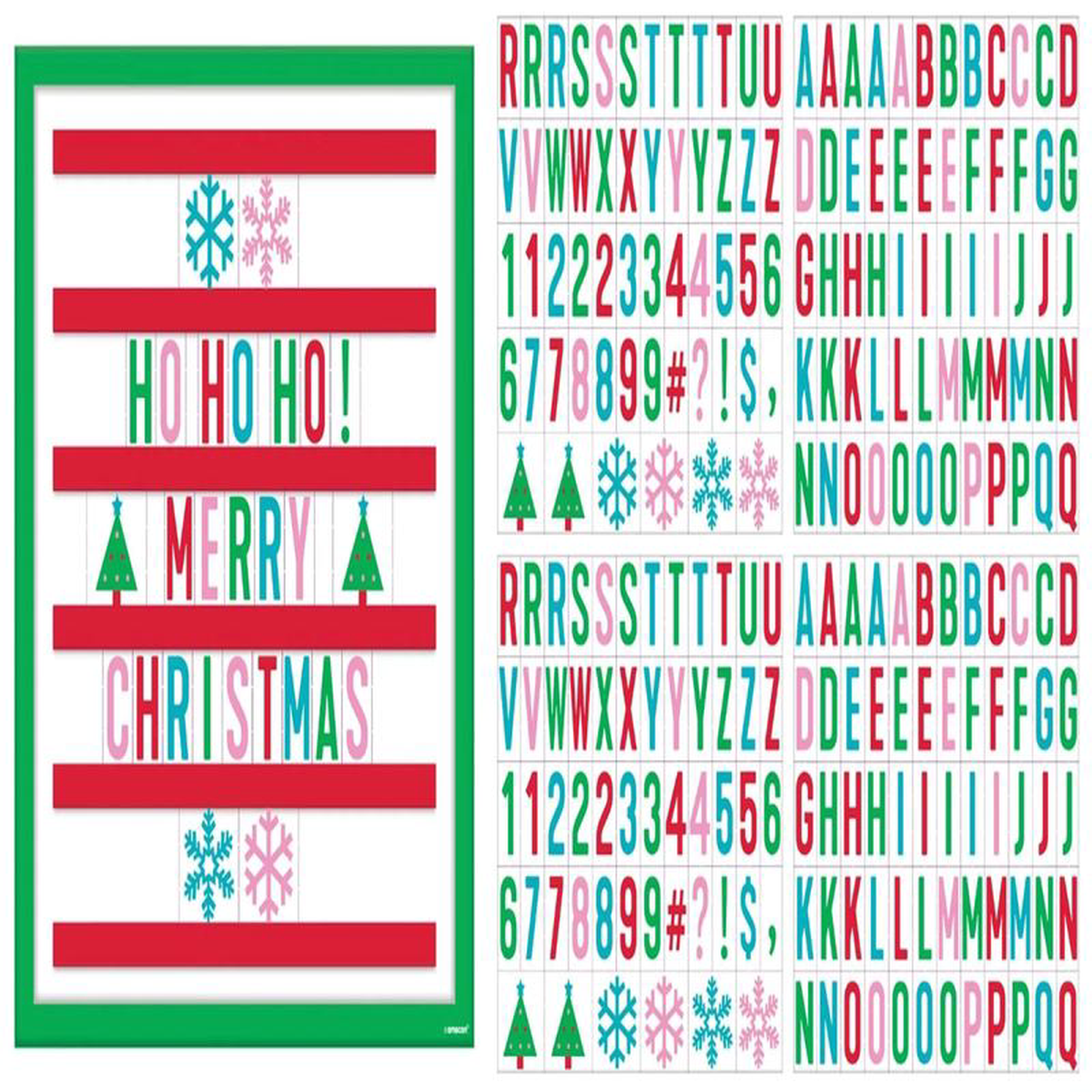 Christmas Cardboard Message Board 1ct