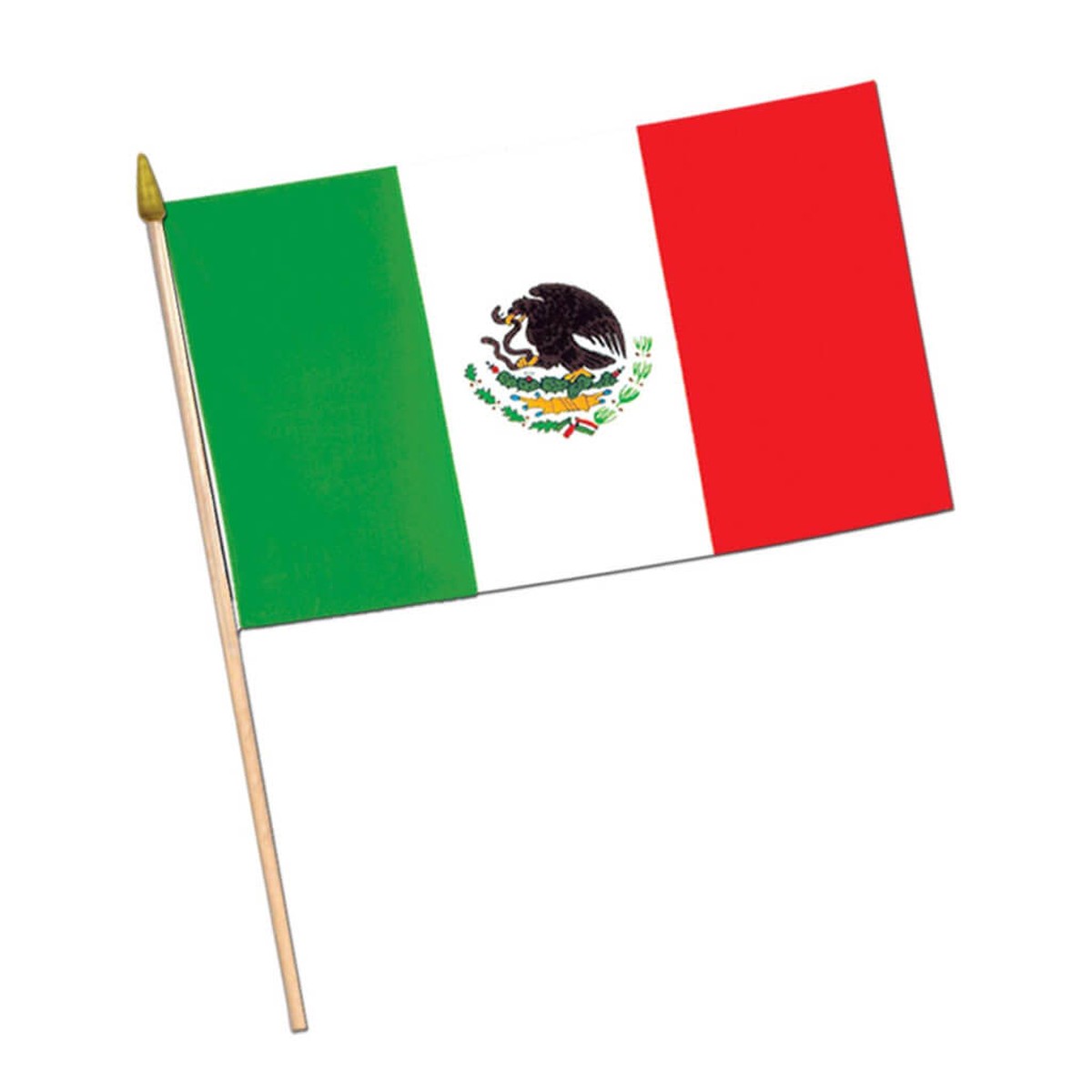 Fabric Mexican Flag 4in x 6in