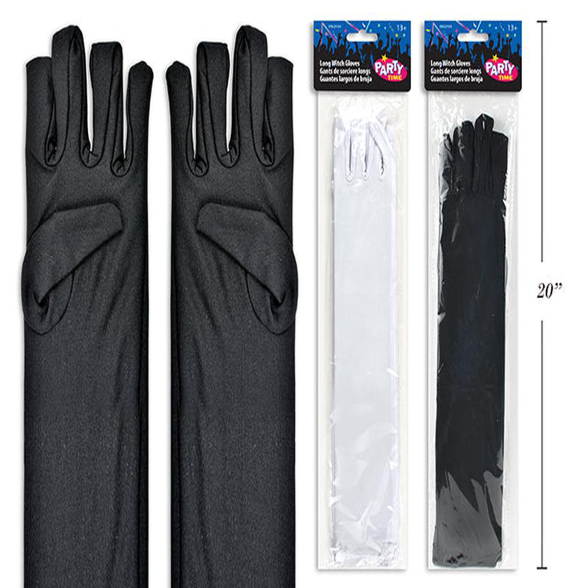 Guantes de Bruja Largos 1638243 (x2u)